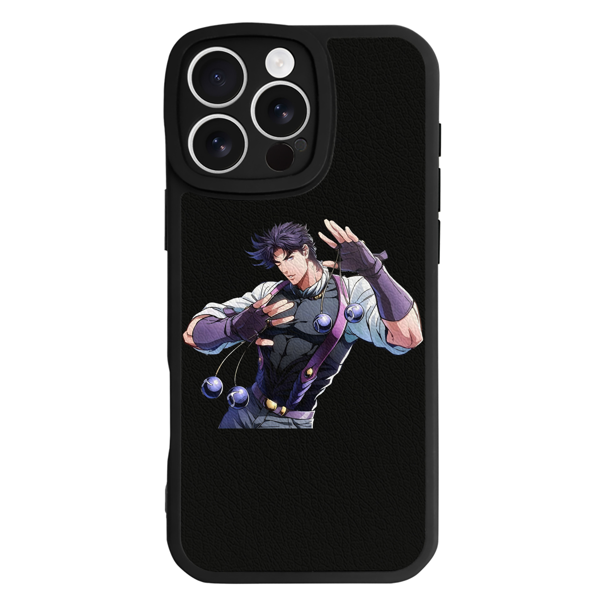 （画像用） ジョジョの奇妙な冒険 JoJo's Bizarre Adventure 【iPhone 16シリーズ対応】シリコンスマホケース（レザー調） 材質：シリコン